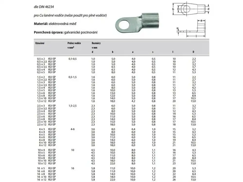 GPH oko lisovací CU 6,0 X 4 KU-SP