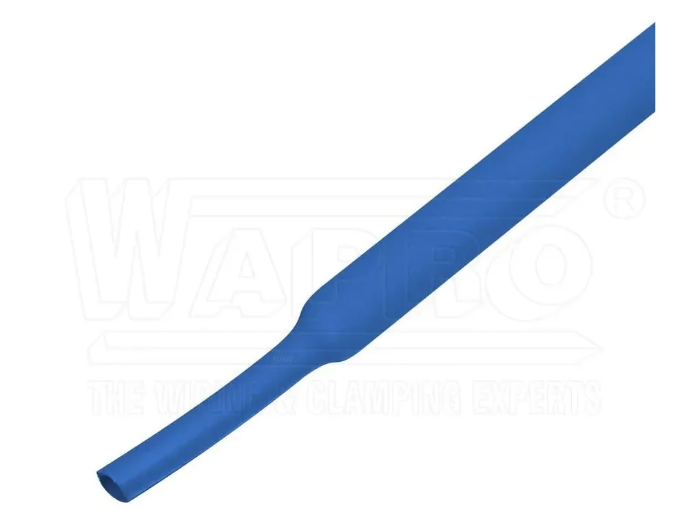 WAPRO trubice SMRŠŤ. WST2-024-06-2 2,4/1,2MM, 1M modrá (BU)