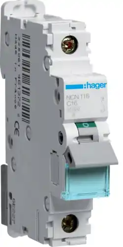 Jistič Hager NCN116 10 kA C 16 A