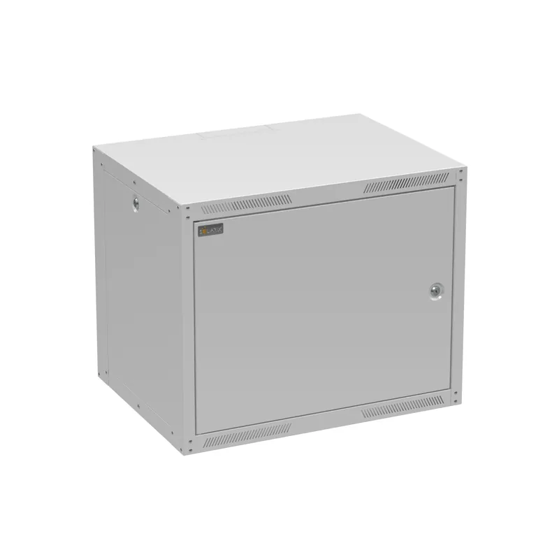 Rozvaděč datový nástěnný 19" Solarix GrandN DUO 9U plechové dveře