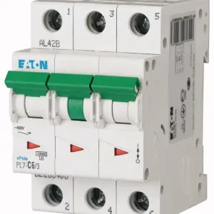 Jistič Eaton PL7-B6/3 10 kA B 6 A