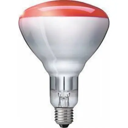 BR125 IR 150W E27 230-250V Red výhřevná žárovka Philips