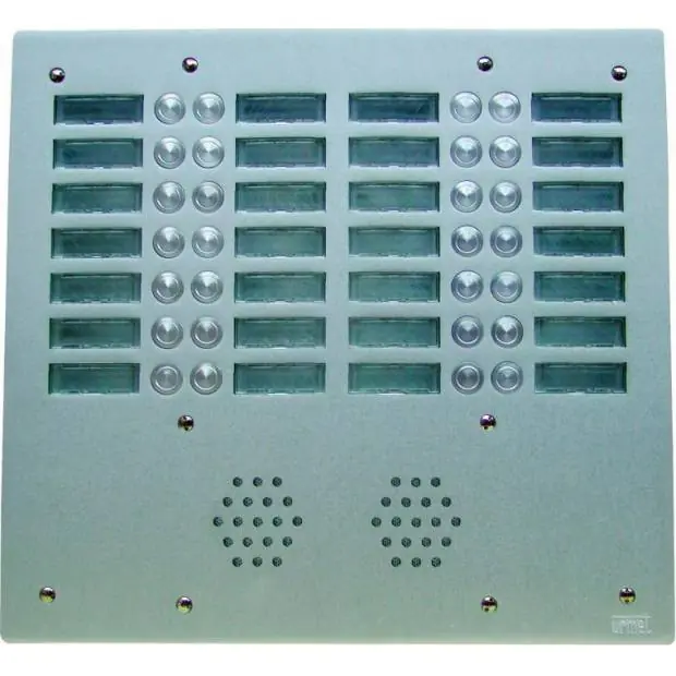 Vandalizmu odolný tlač. panel, 36 tl., 4 sloupce AV4036P