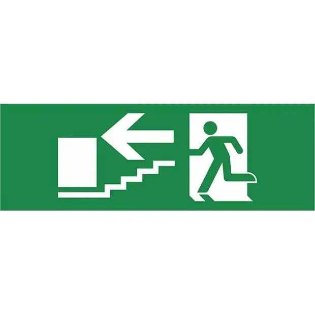 PIKT-SDL-A piktogram-schody dolu doleva - velký Panlux