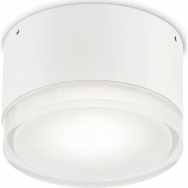 168036 Massive Venkovní stropní a nástěnné svítidlo ideal lux urano pl1 small bianco bílé 12cm ip44