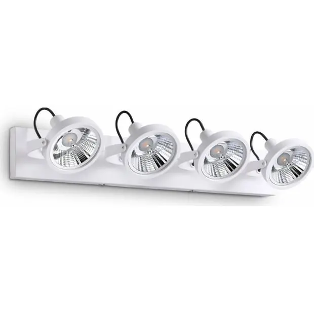 200217 Massive Bodové svítidlo ideal lux glim pl4 bianco 4x50w bílé 65cm