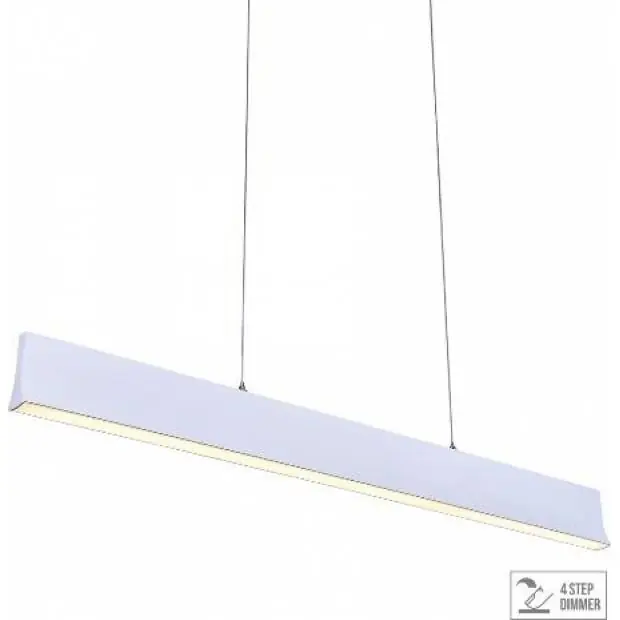 18414 OBLO LED/30W,4000K,MATT WHITE,PENDANT Massive