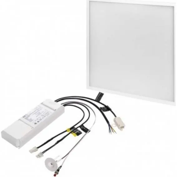 ZR1412E LED panel 60×60, čtvercový vestavný bílý, 40W neutrální bílá, Emergency EMOS Lighting