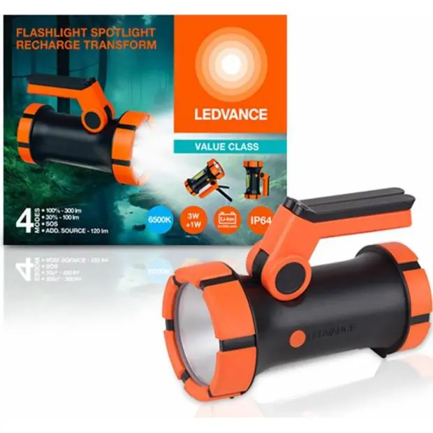 Ledvance 4099854175763 LED svítilna FLASHLIGHT SPOTLIGHT TRANSFORM 2400mAh IP64