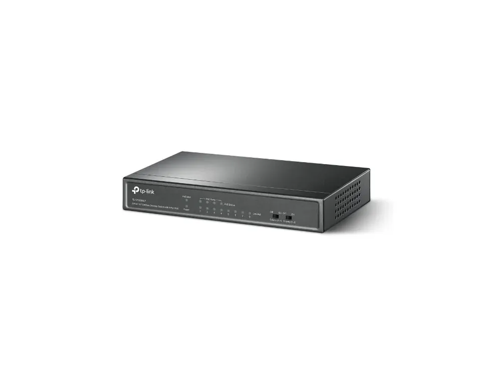 Switch TP-Link TL-SF1008LP 8x LAN, 4xPoE+, 41W, dosah 250m, kov, 52451513